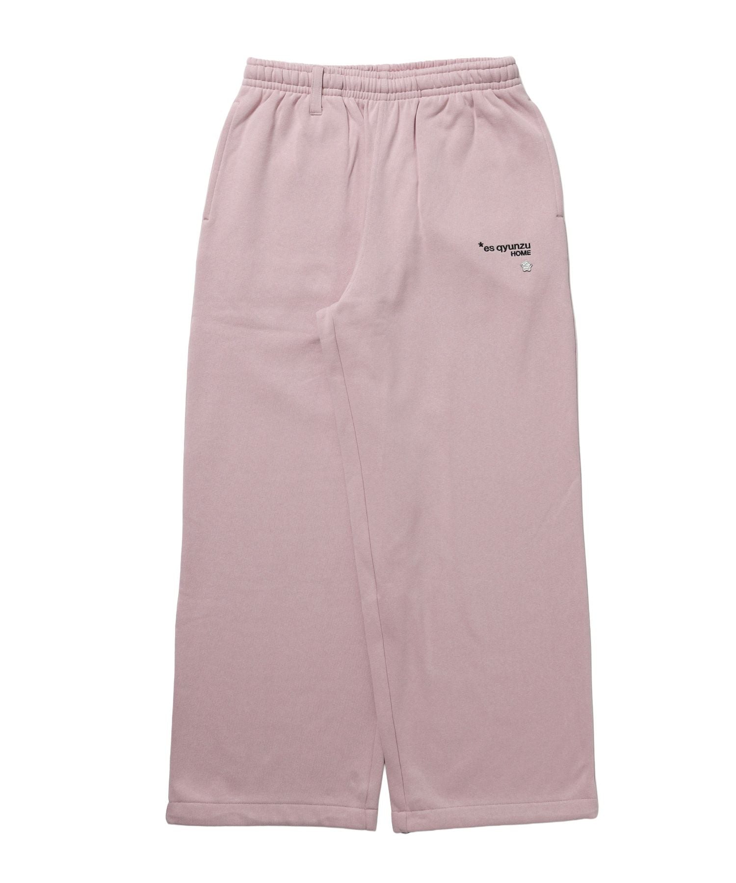 【SEQUENZ(シークエンズ)】※WEB限定 / es HOMEロゴ裏起毛スウェットパンツ / sqnz logo sweat pants ピンク