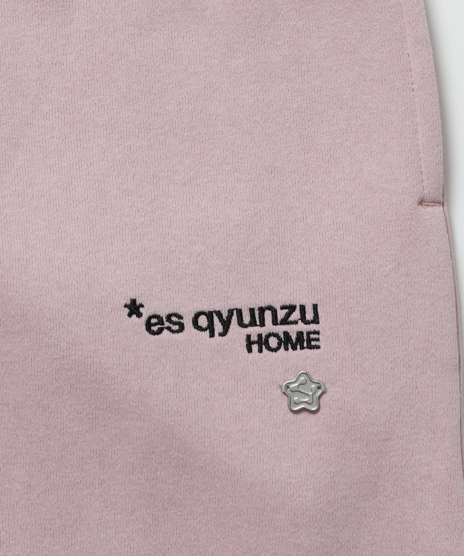 ※WEB限定 / es HOMEロゴ裏起毛スウェットパンツ / sqnzU basic logo sweat pants ピンク