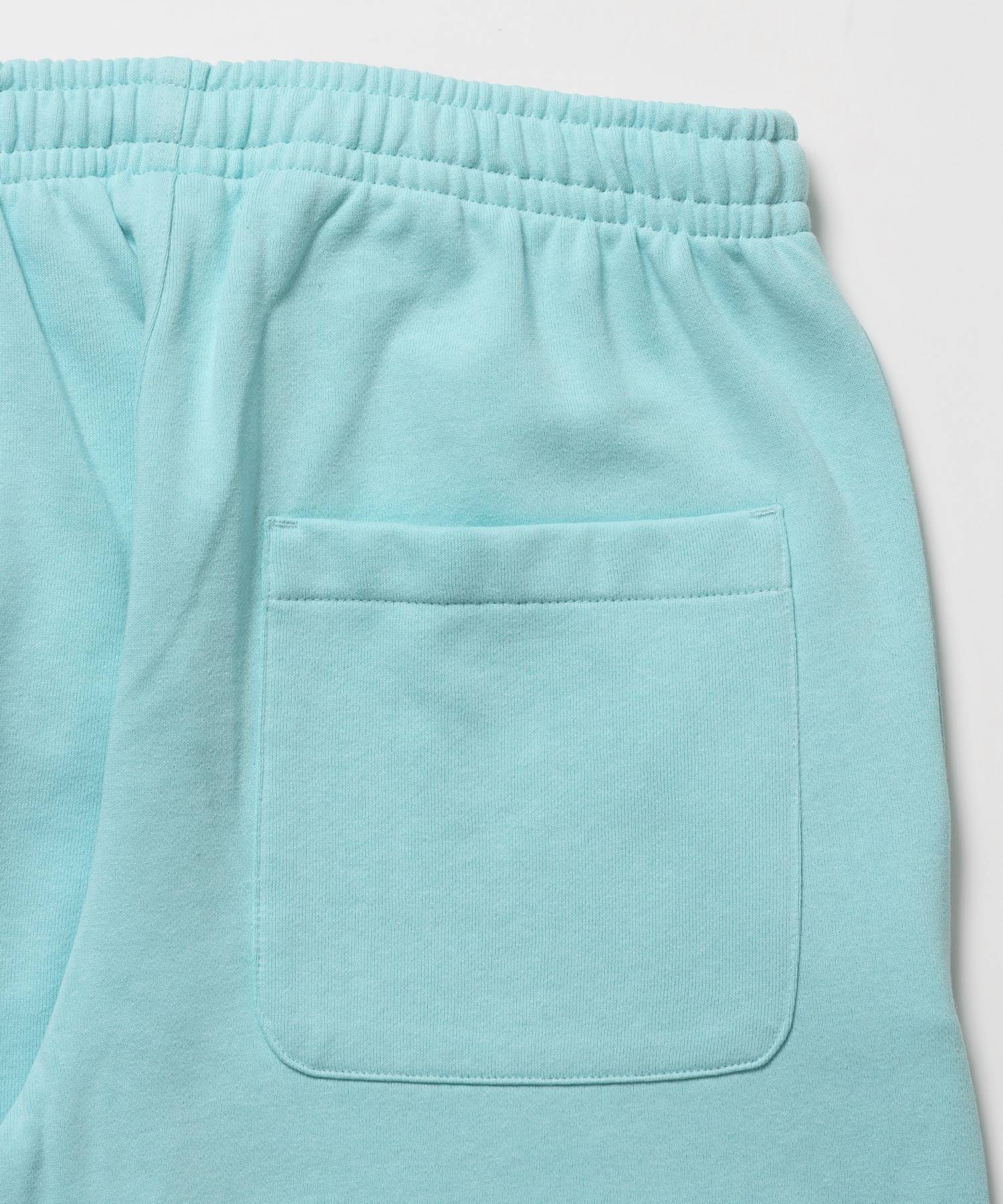 ※WEB限定 / es HOMEロゴ裏起毛スウェットパンツ / sqnzU basic logo sweat pants ターコイズブルー