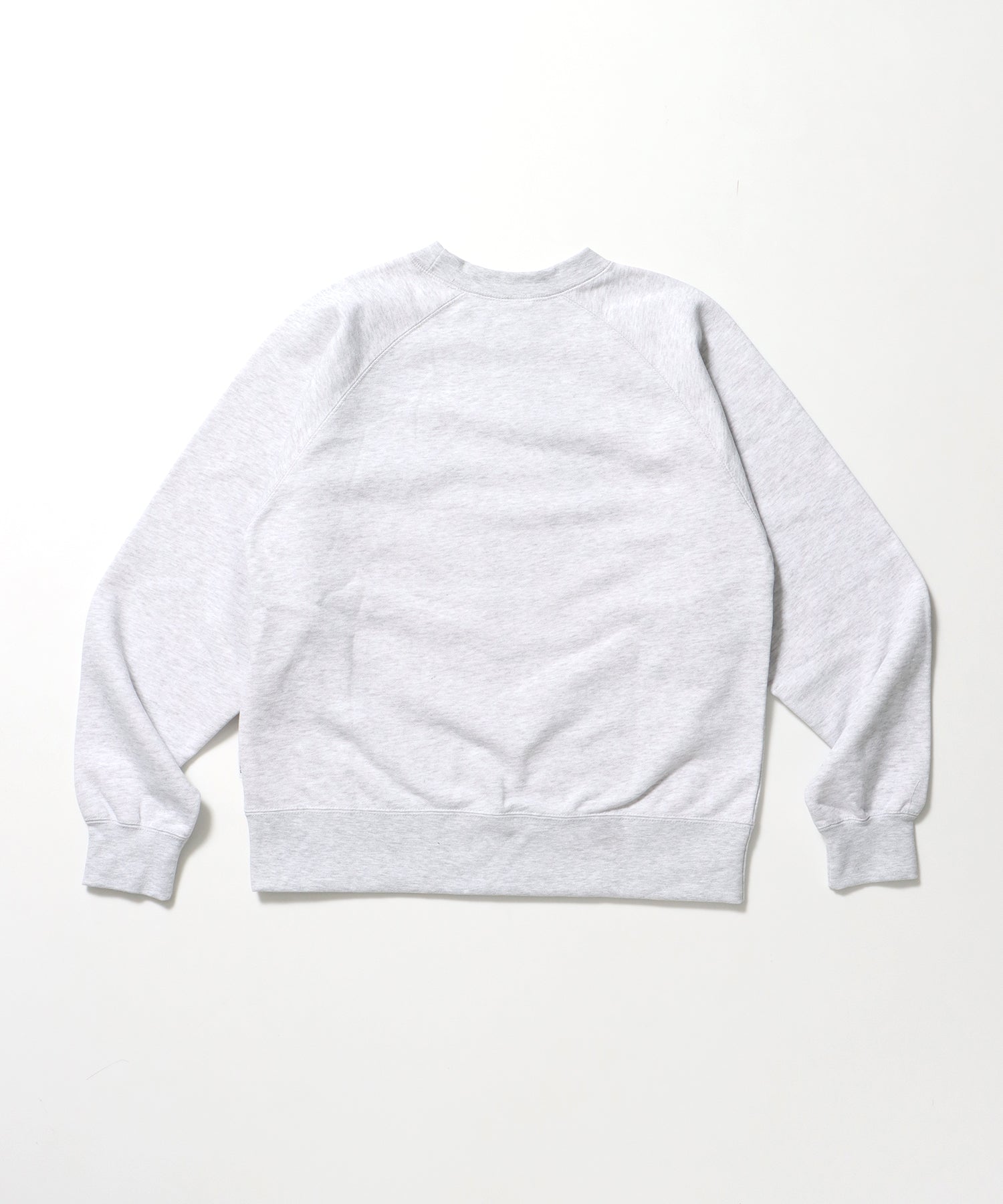 70’s FIT RAGLAN SWEATSHIRT / スウェット クルーネック 裏毛 刺繍 ラグラン 短丈 レギュラーサイズ アッシュグレー
