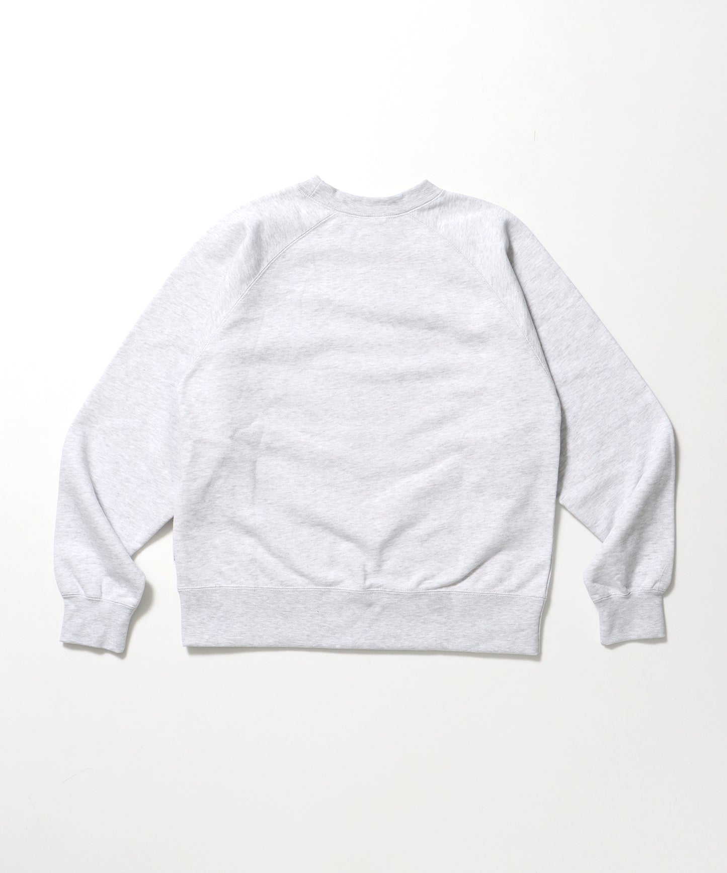 70’s FIT RAGLAN SWEATSHIRT / スウェット クルーネック 裏毛 刺繍 ラグラン 短丈 レギュラーサイズ アッシュグレー