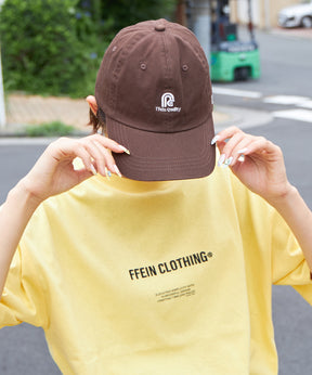 センターミニロゴ刺繍キャップ / 深めキャップ ブラウン