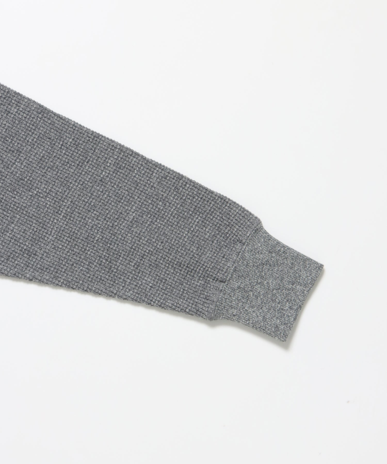 WAFFLE L/S HENLEY / ヘンリー ワッフル オーバーサイズ 長袖 レイヤード グレー