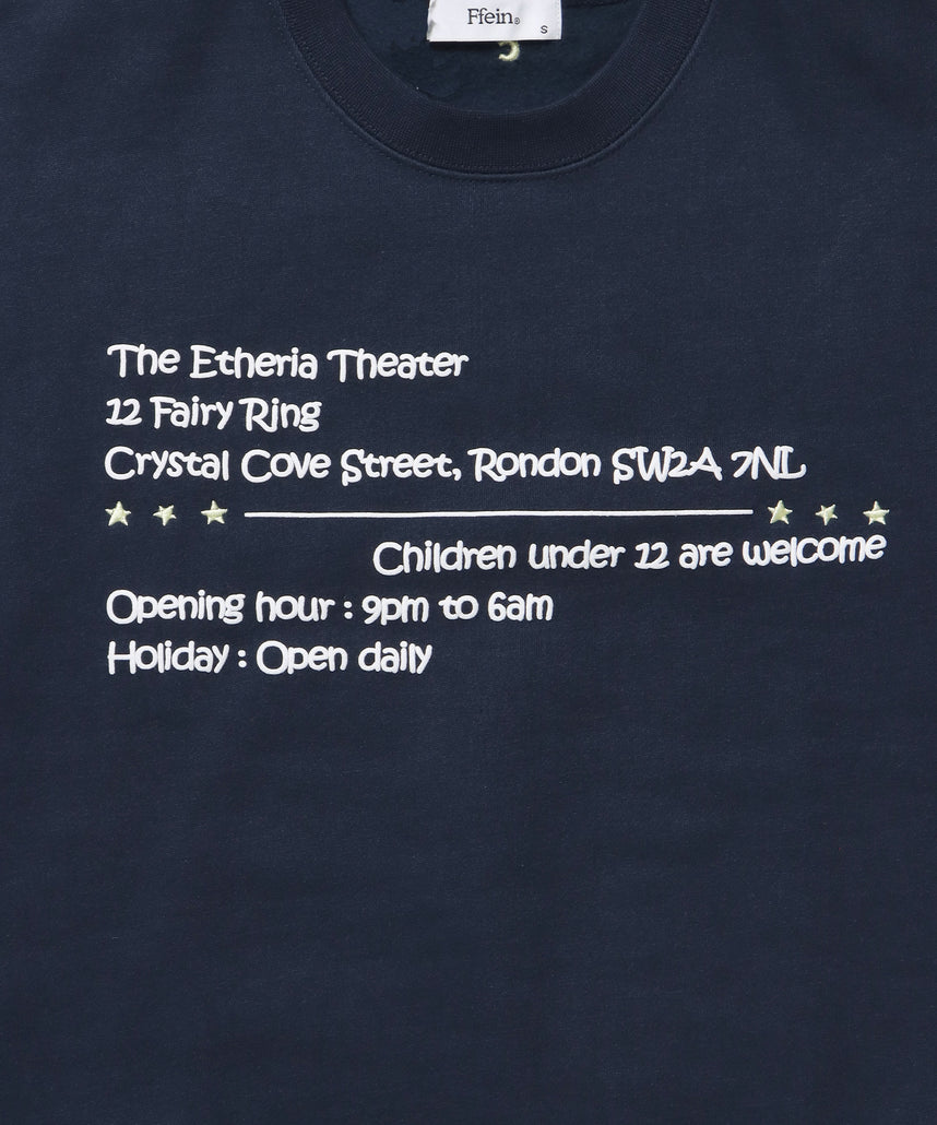 ヘビーウエイト企業ロゴスウェット / 裏起毛 スウェット カジュアル ストリート ネイビー