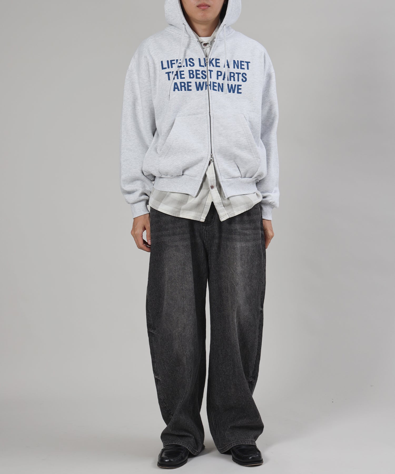 モデル:H178 Size : M アッシュグレー