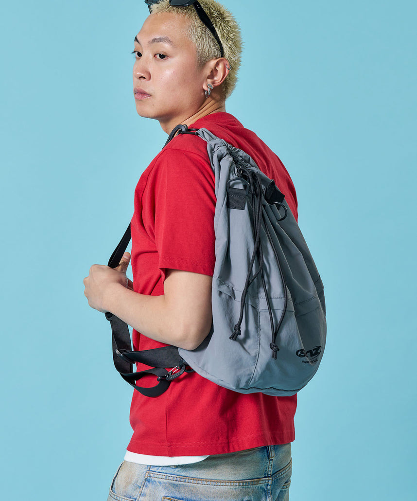 ※WEB限定 / ユニセックスナップサック / sqnz 2way knapsack グレー