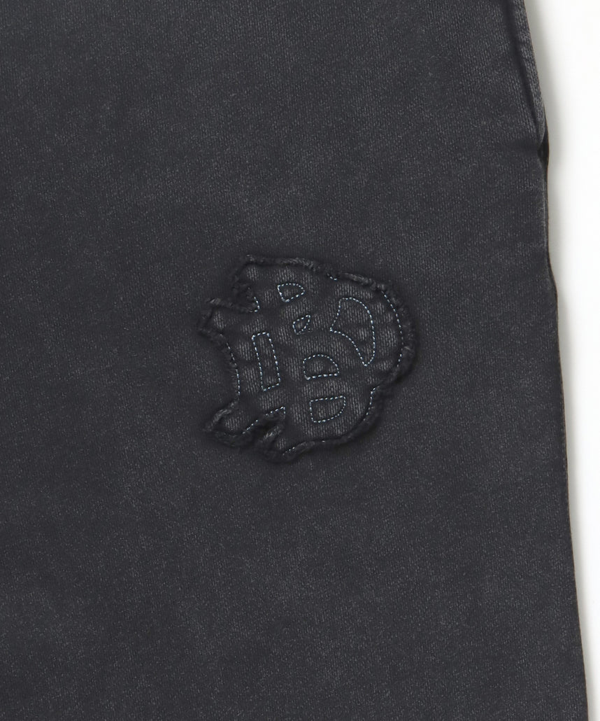 FADED WIDE SWEATPANTS / スウェットパンツ フェード ドローコード ワイド 裏毛 ≪SET UP着用可能≫ ブラック