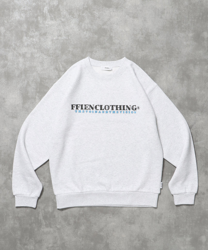 ヘビーウエイトスケッチロゴスウェット / 裏起毛 スウェット カジュアル ストリート アッシュグレー