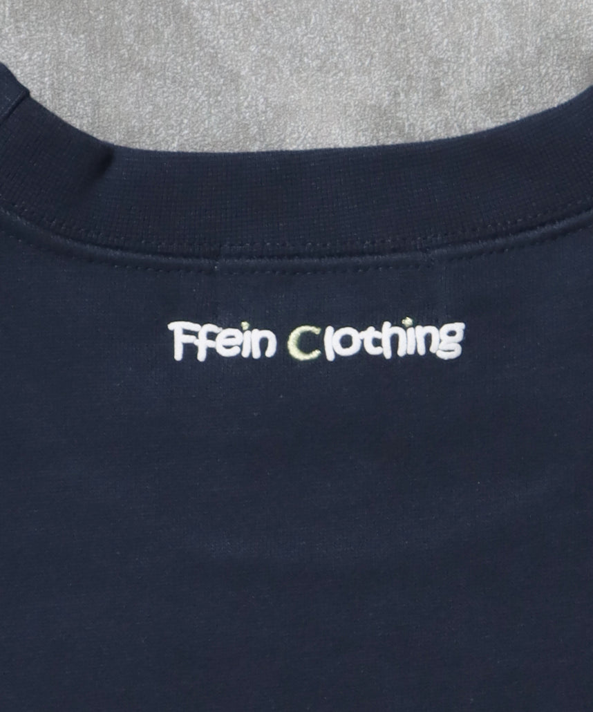 ヘビーウエイト企業ロゴスウェット / 裏起毛 スウェット カジュアル ストリート ネイビー