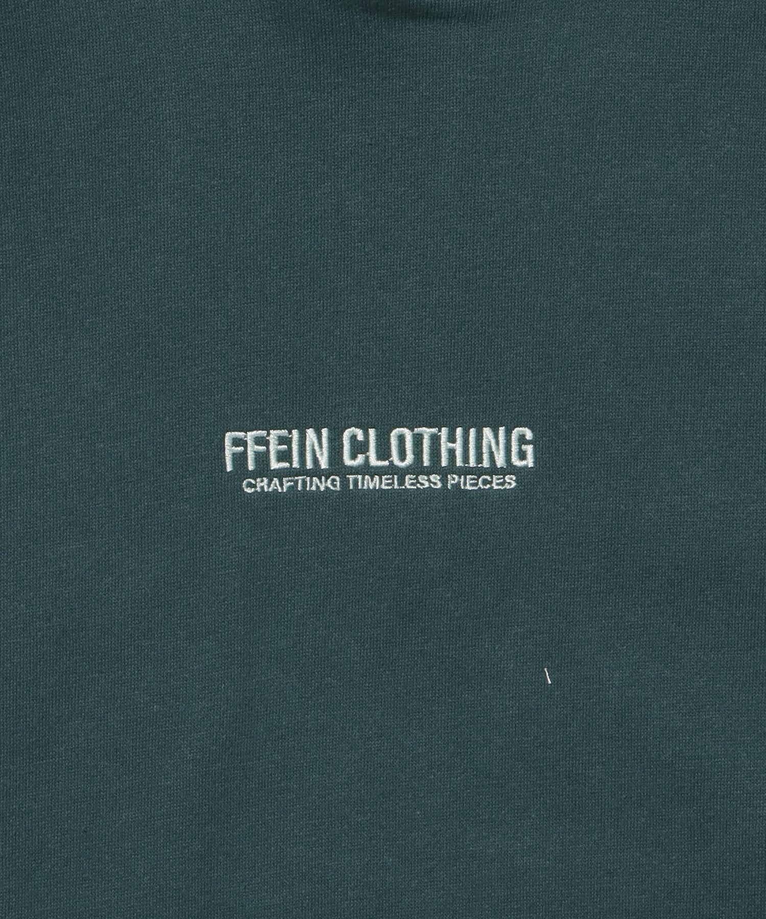 ヘビーウエイトセンターミニロゴジップパーカー / パーカー 裏起毛 ジップ 刺繍 ロゴ フーディ ダブルジップ グリーン