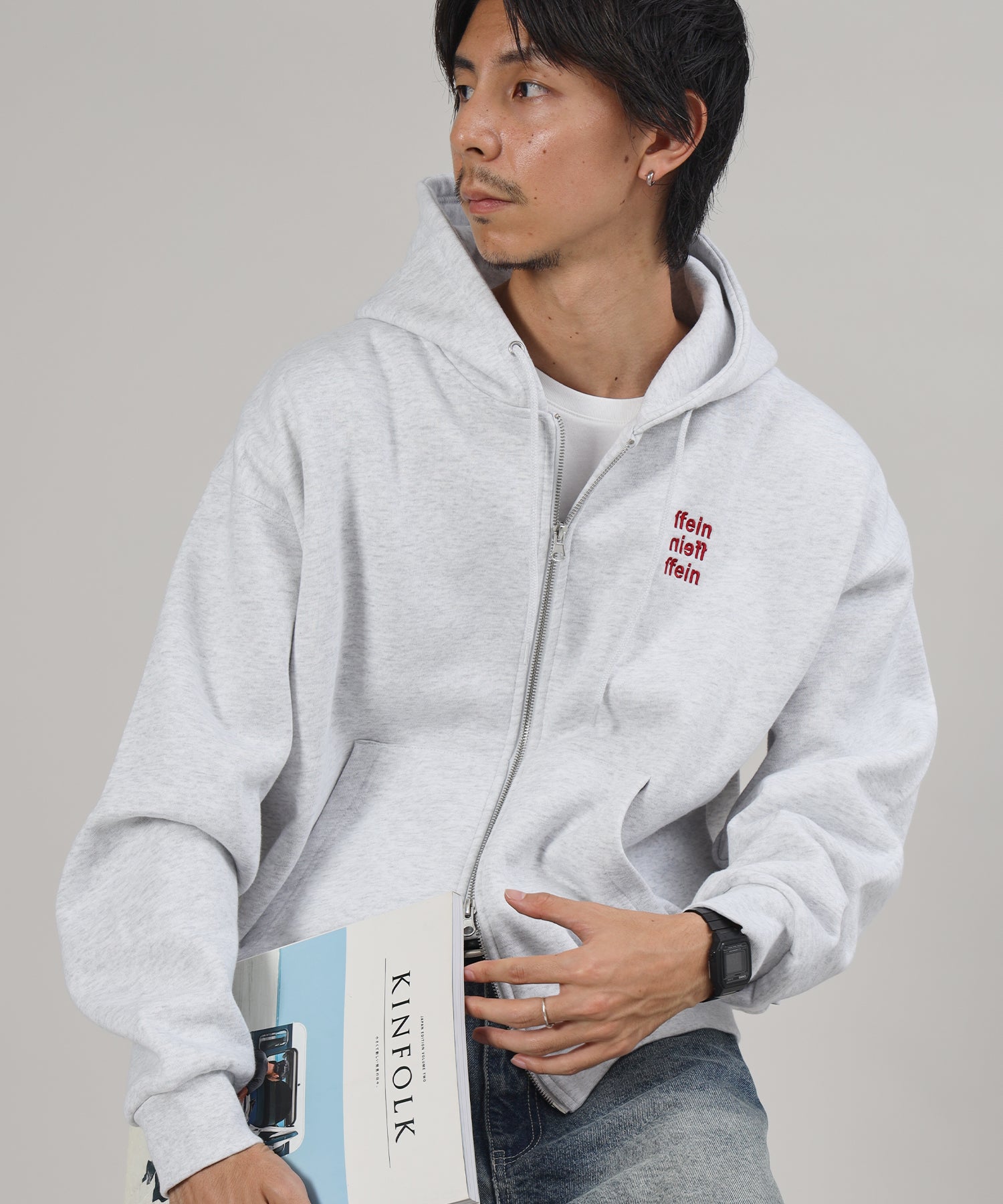 モデル:H178 Size : L アッシュグレー