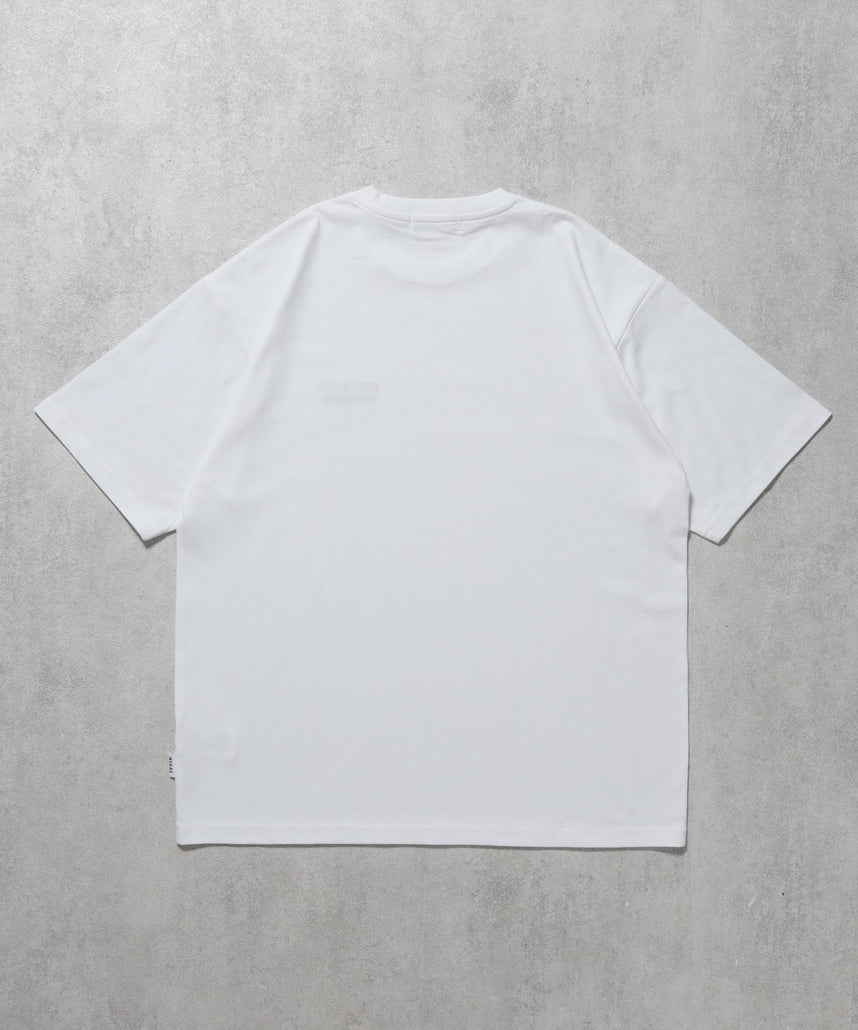 ワンポイントロゴ刺繍 TEE ホワイト