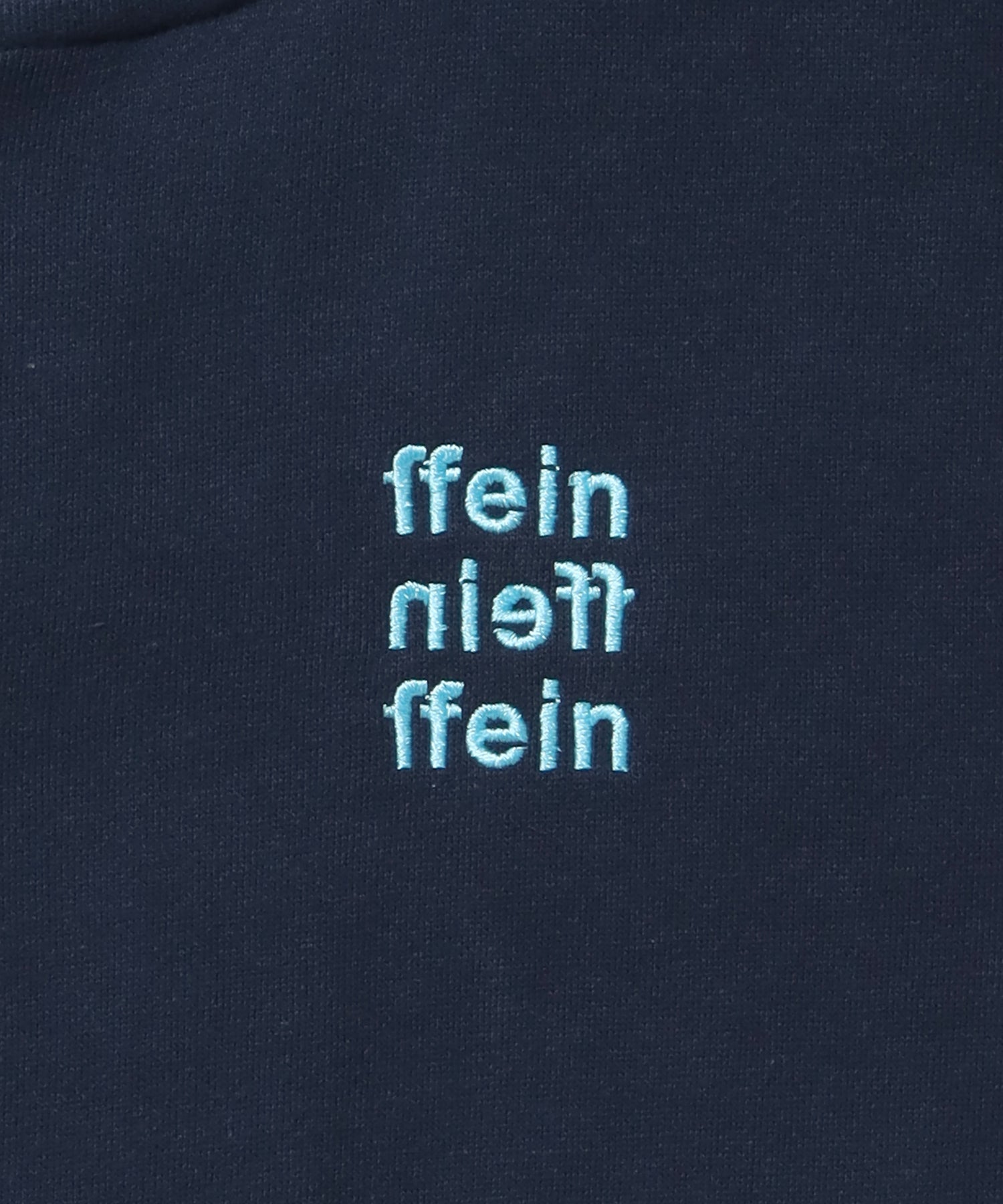 ヘビーウエイトワンポイントロゴジップパーカー / パーカー 裏起毛 ジップ 刺繍 ロゴ フーディ ダブルジップ ネイビー