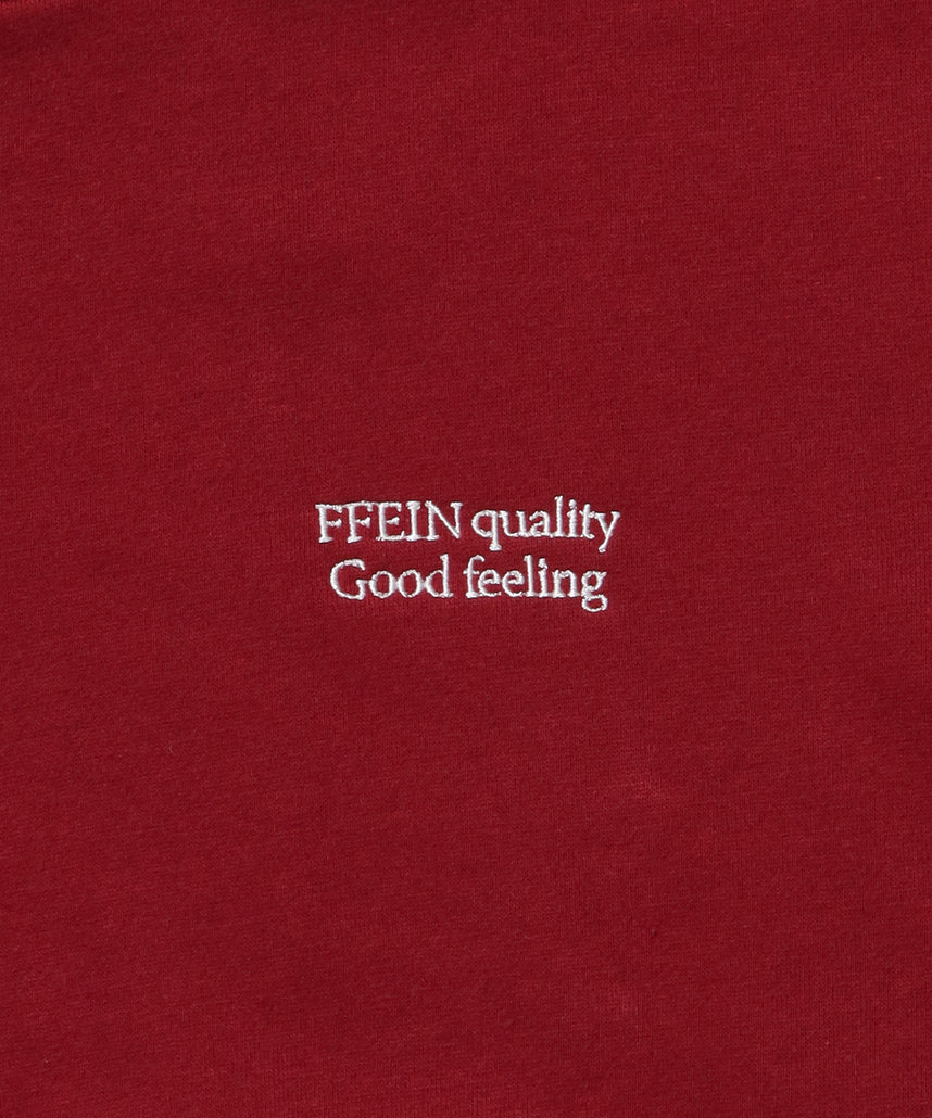 ヘビーウエイトワンポイントジップパーカー / パーカー ジップ ワンポイント ロゴ 裏起毛 フーディ ワイン