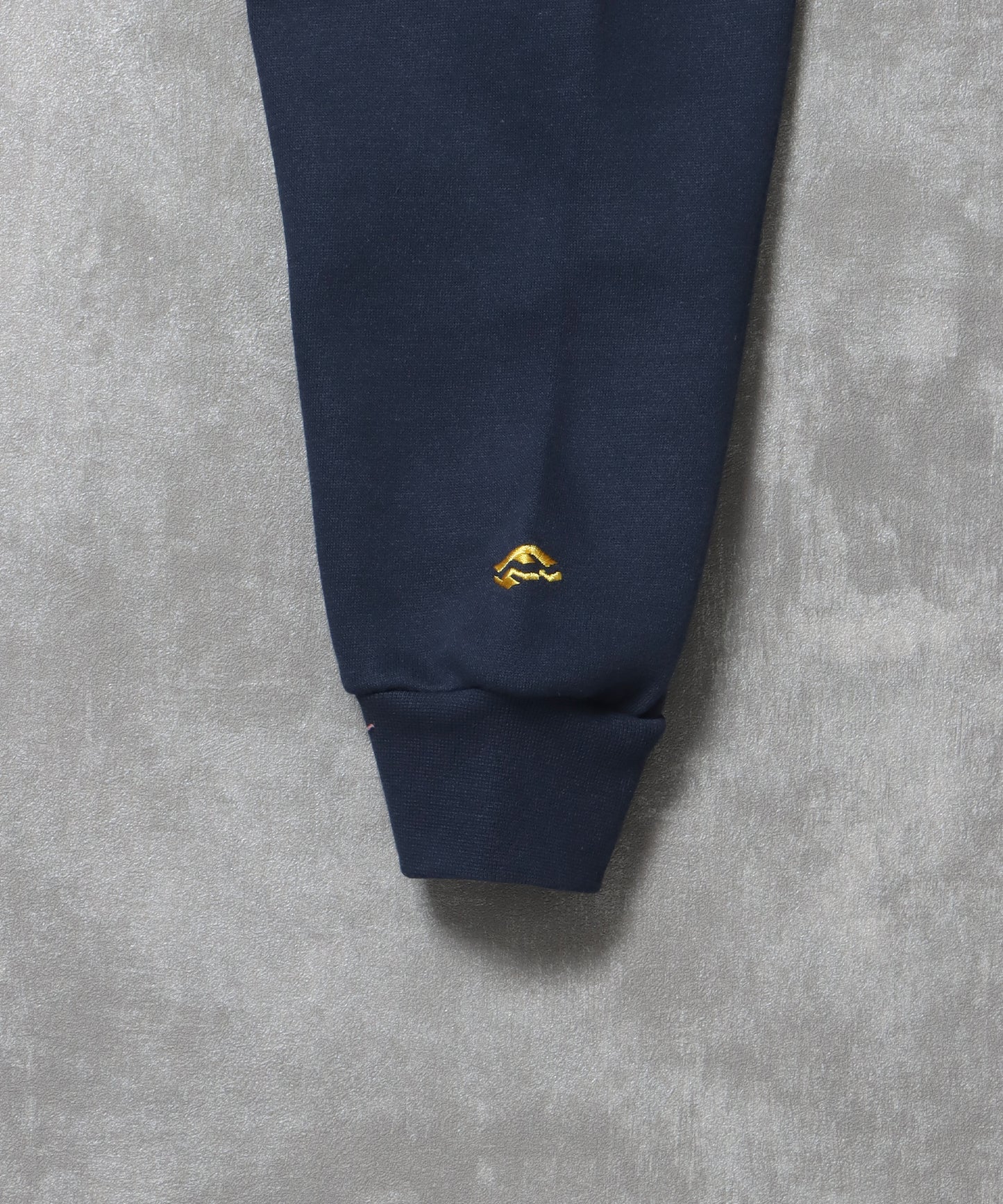 ヘビーウエイトセンターロゴ刺繍ZIPパーカー / パーカー 裏起毛 ジップ 刺繍 ロゴ フーディ バブルジップ ネイビー