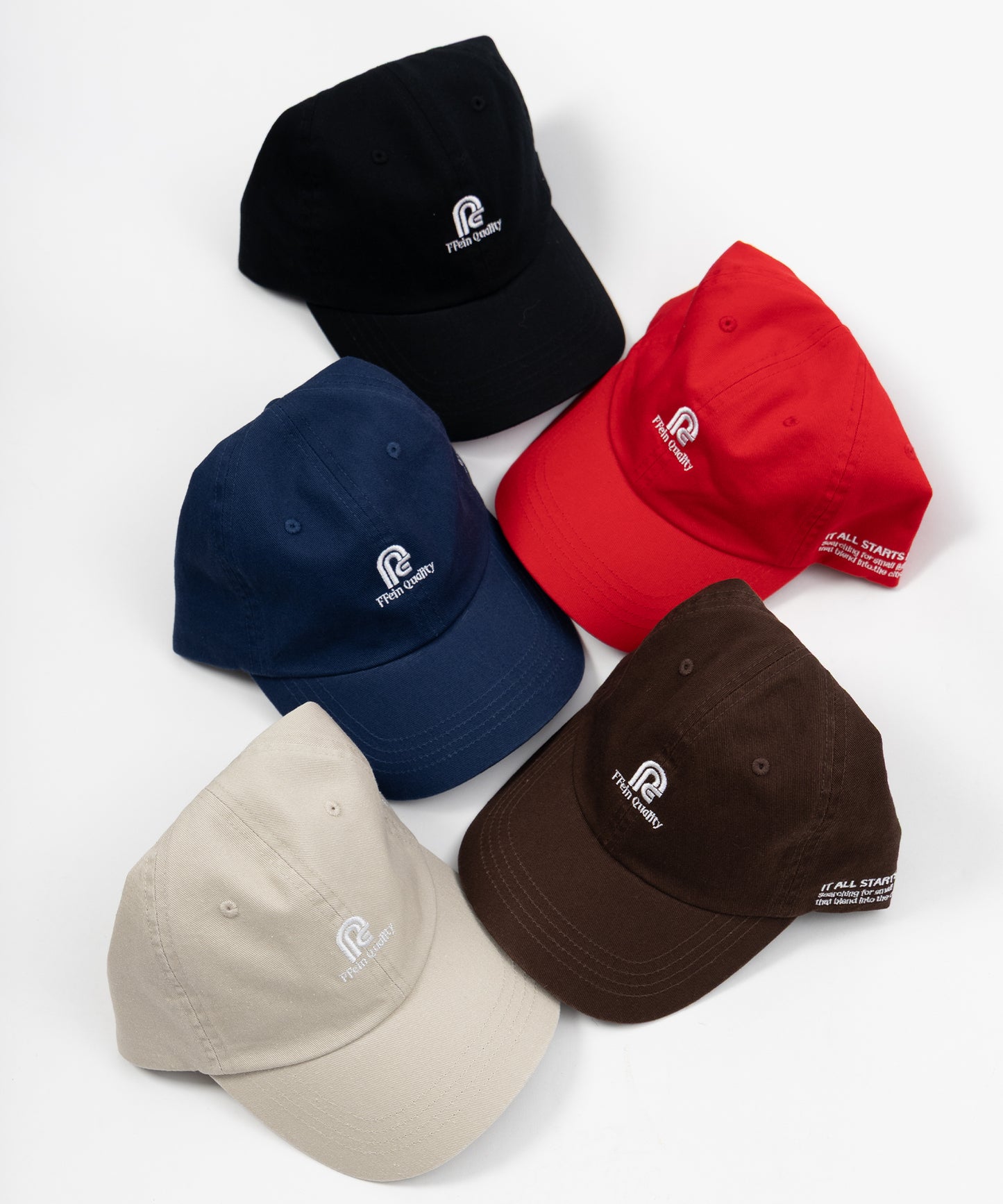 センターミニロゴ刺繍キャップ / 深めキャップ ブラウン