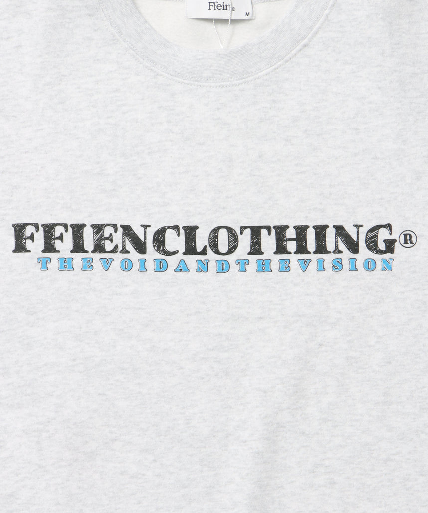 ヘビーウエイトスケッチロゴスウェット / 裏起毛 スウェット カジュアル ストリート アッシュグレー