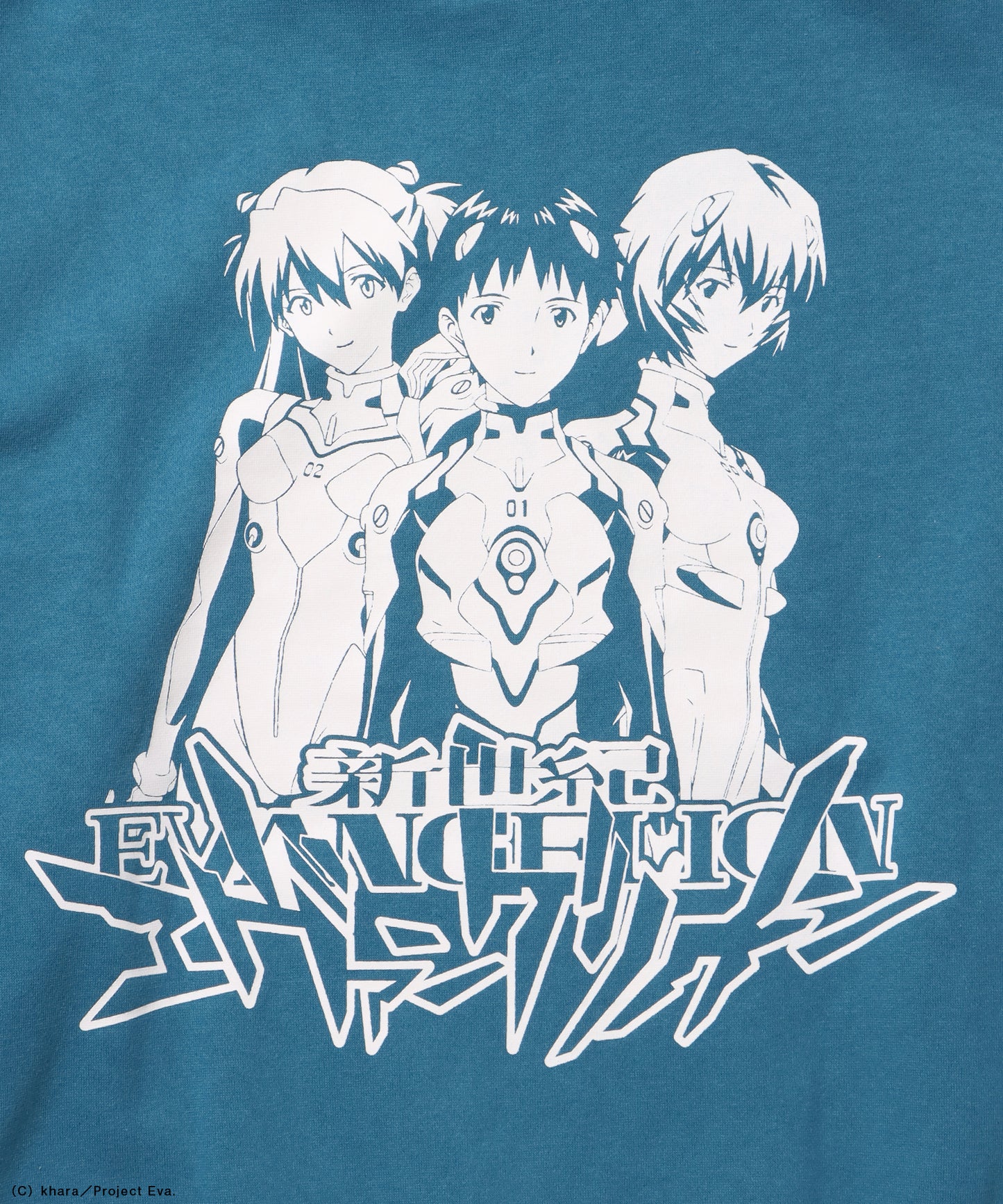 EVA CHARCTER ZIP PK / オーバーサイズ ビッグシルエット ジップパーカー 刺繍 プリント フーディ 裏起毛 ユニセックス グリーン