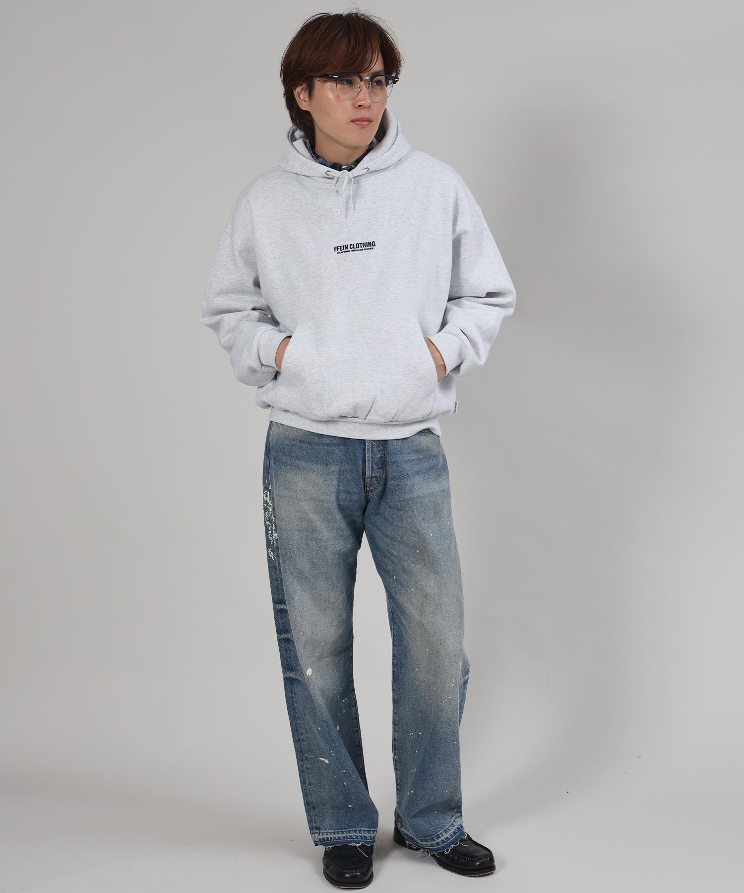 モデル:H178 Size : L アッシュグレー