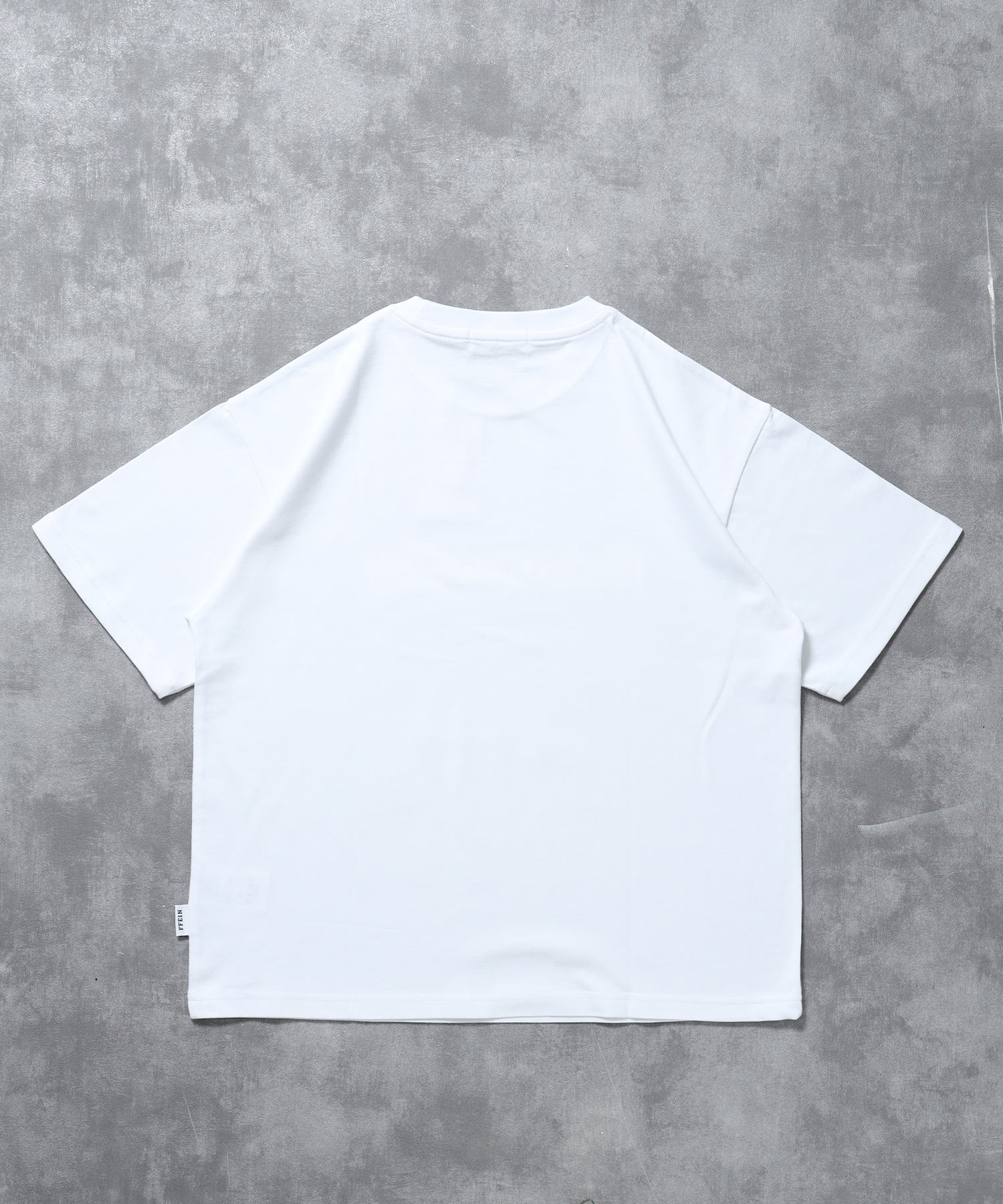 立体チェックプリントロゴショート丈Tシャツ/ クルーネック 半袖 刺繍 【短丈】 柄80