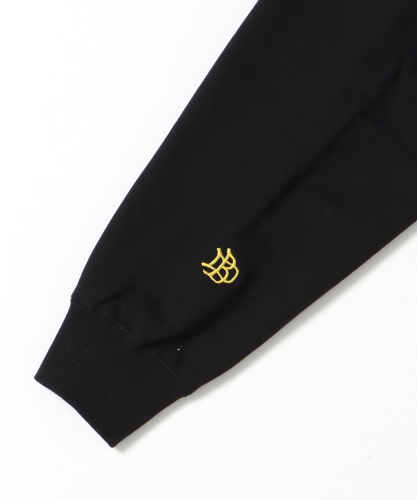 MID WEIGHT SWEAT HOODIE / パーカー プルパーカー フーディ 短丈 刺繍 裏起毛 ブラック