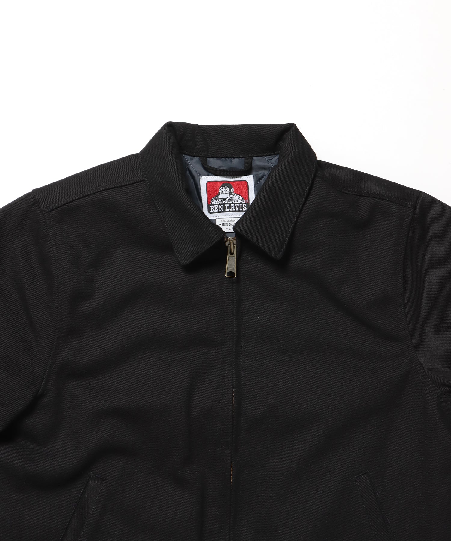 PADDED EISENHOWER JACKET / オーバーサイズ ビッグシルエット ジャケット アウター 中綿 ジップ ブラック