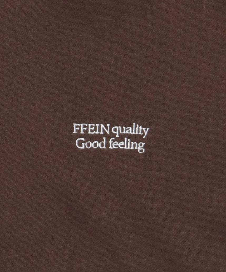 ヘビーウエイトワンポイントジップパーカー / パーカー ジップ ワンポイント ロゴ 裏起毛 フーディ ブラウン