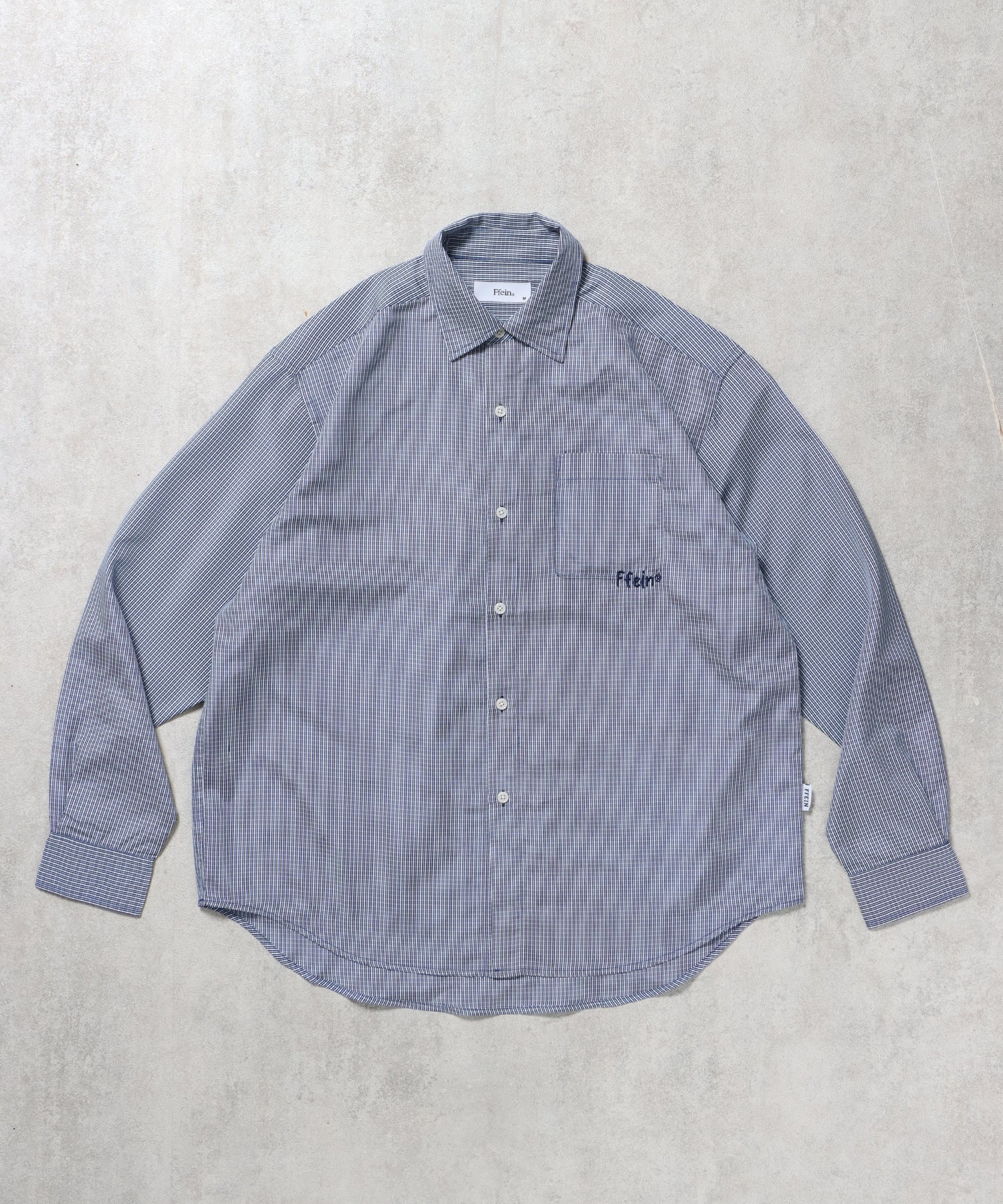 ワンポイント刺繍シャツ / シャツ レギュラー 刺繍 ワンポイント シンプル ポケット ネイビー