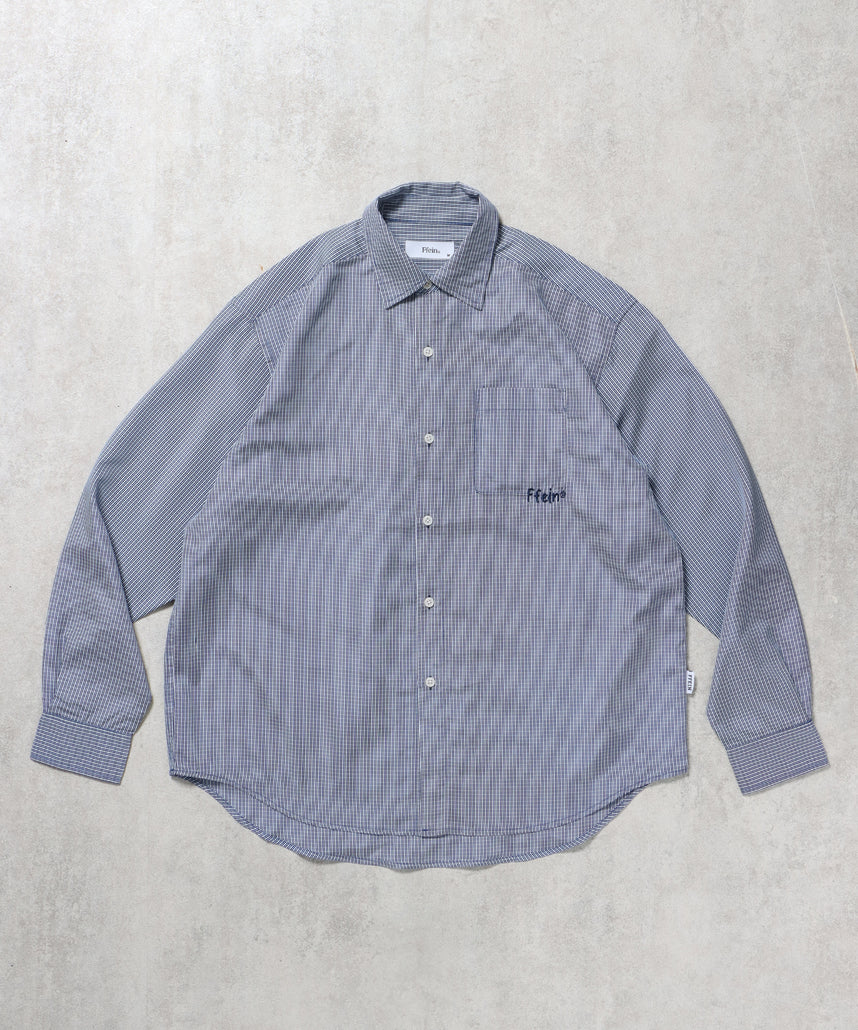 ワンポイント刺繍シャツ / シャツ レギュラー 刺繍 ワンポイント シンプル ポケット ネイビー