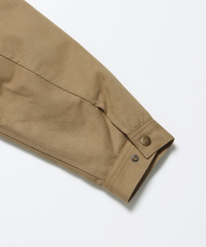 PADDED EISENHOWER JACKET / オーバーサイズ ビッグシルエット ジャケット アウター 中綿 ジップ ベージュ