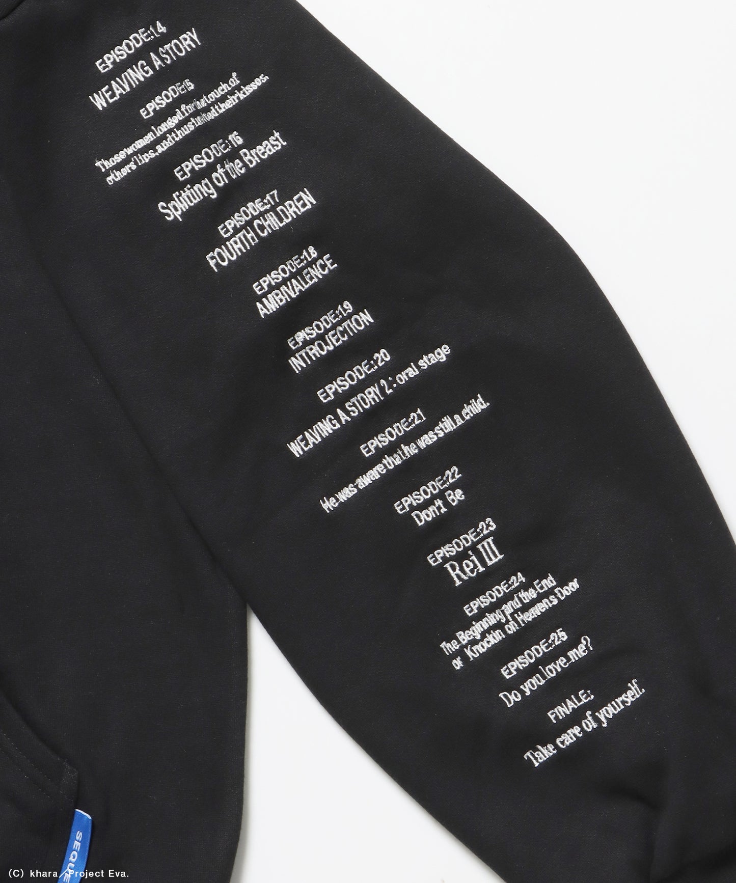 EVA BEST SCENE ZIP PK / オーバーサイズ ビッグシルエット ジップパーカー 刺繍 プリント フーディ 裏起毛 ユニセックス ブラック