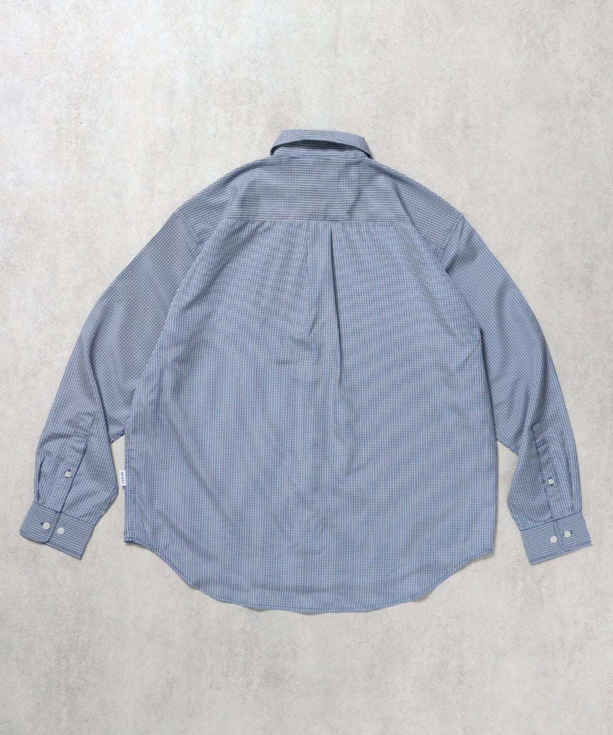 ワンポイント刺繍シャツ / シャツ レギュラー 刺繍 ワンポイント シンプル ポケット ネイビー