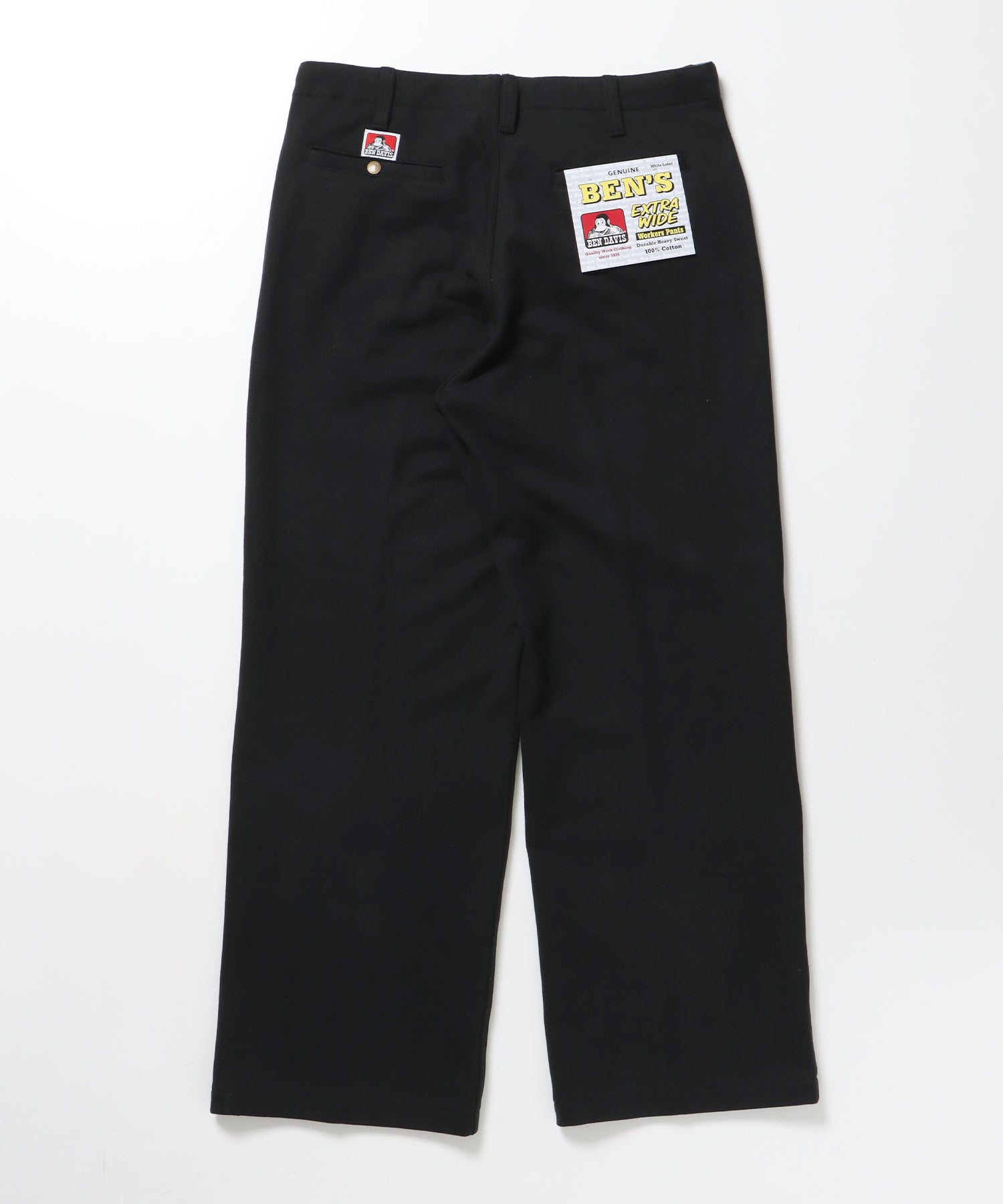 90TH H.SWEAT EXTRA WIDE PANTS / エクストラワイド スウェット パンツ ヘビーウエイト 裏毛 ドローストリング ≪セットアップ対応≫ ブラック