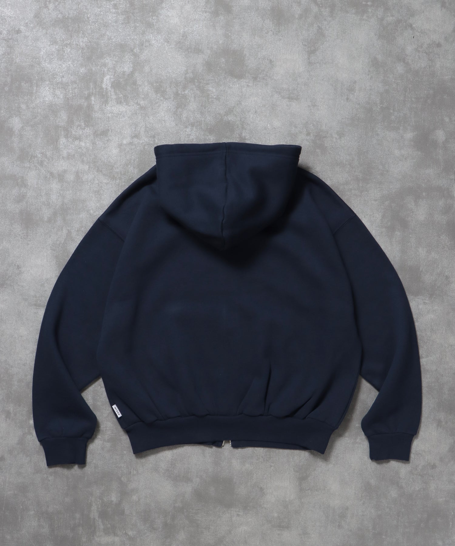 ヘビーウエイトワンポイントジップパーカー / パーカー ジップ ワンポイント ロゴ 裏起毛 フーディ ネイビー
