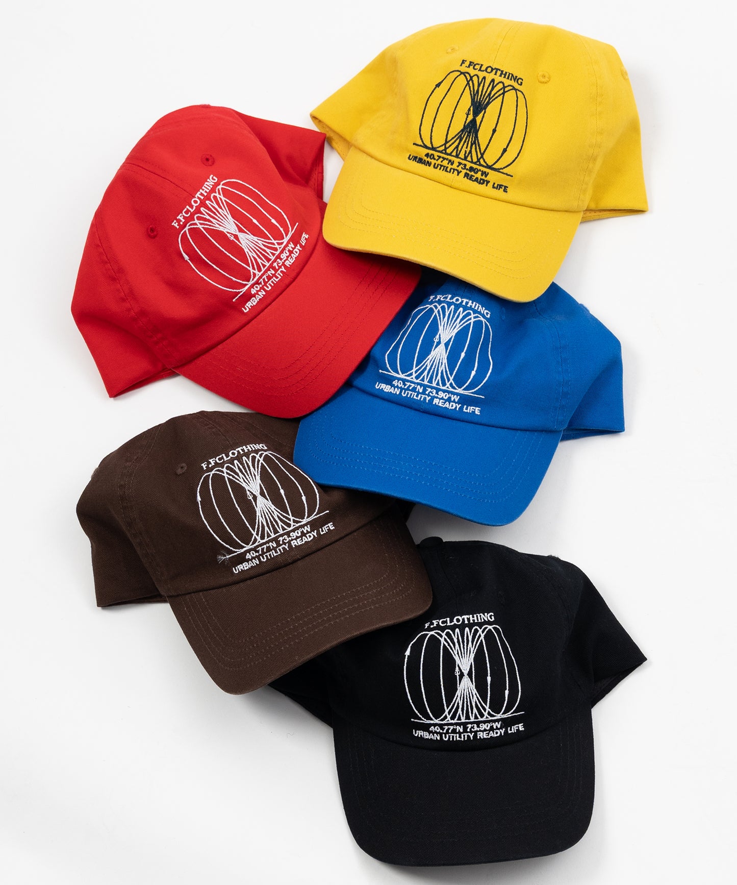 アートロゴ刺繍キャップ / 深めキャップ イエロー