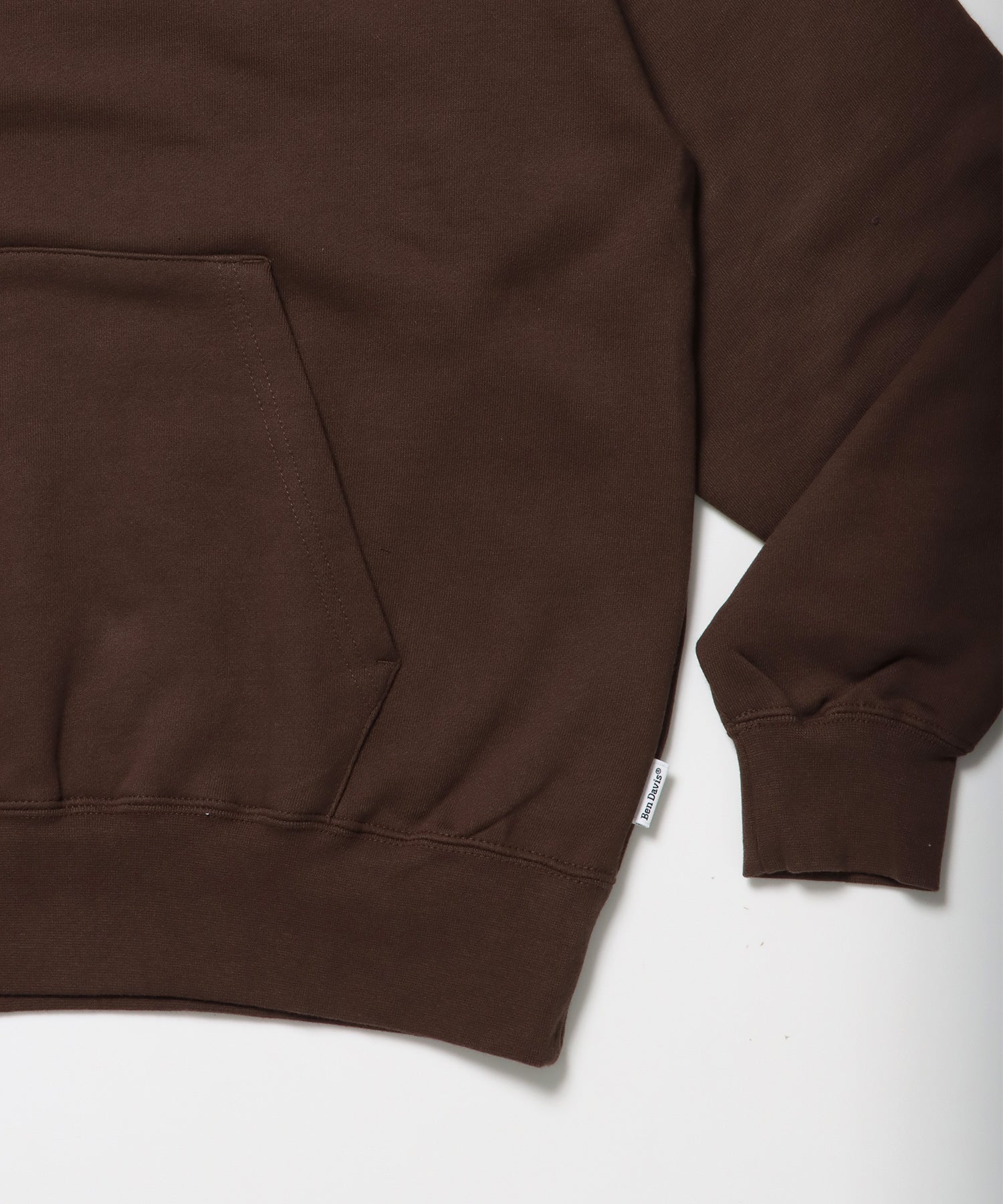 MID WEIGHT SWEAT HOODIE / パーカー プルパーカー フーディ 短丈 刺繍 裏起毛 ブラウン