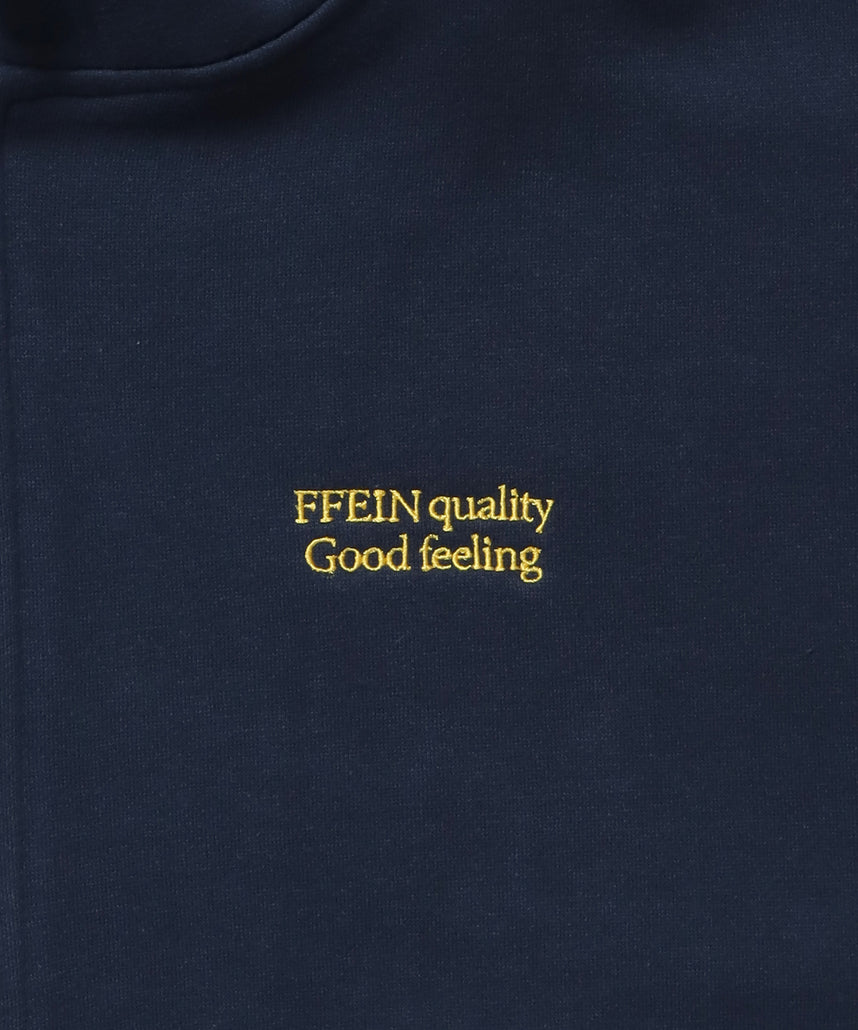 ヘビーウエイトワンポイントジップパーカー / パーカー ジップ ワンポイント ロゴ 裏起毛 フーディ ネイビー