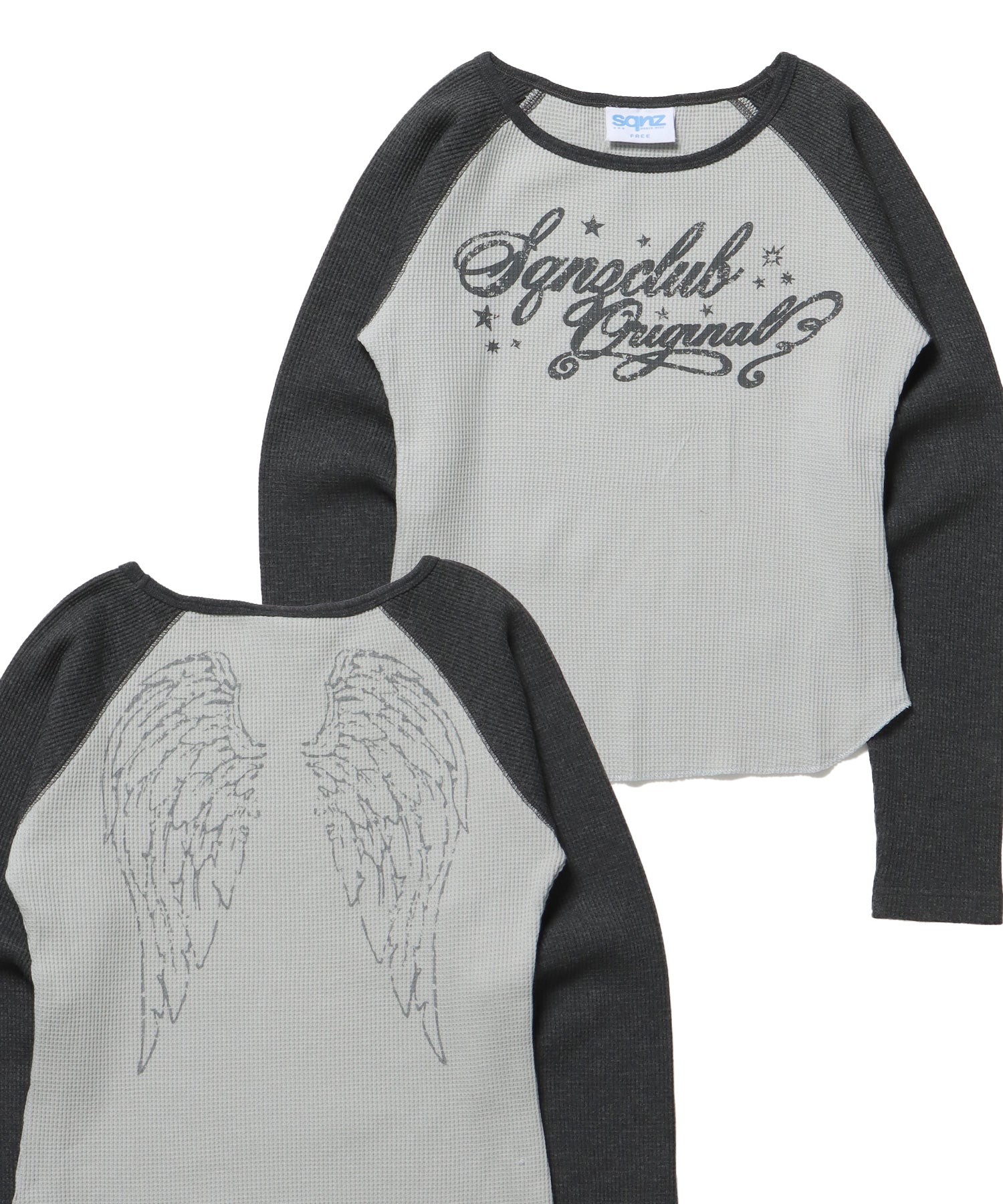 ※WEB限定 / エンジェルプリントサーマルロンT / sqnz angel thermal ブラック