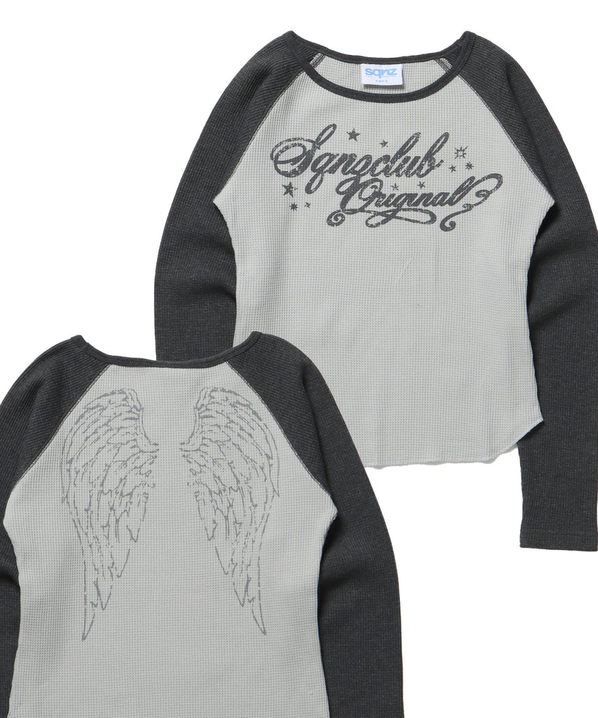 ※WEB限定 / エンジェルプリントサーマルロンT / sqnz angel thermal ブラック