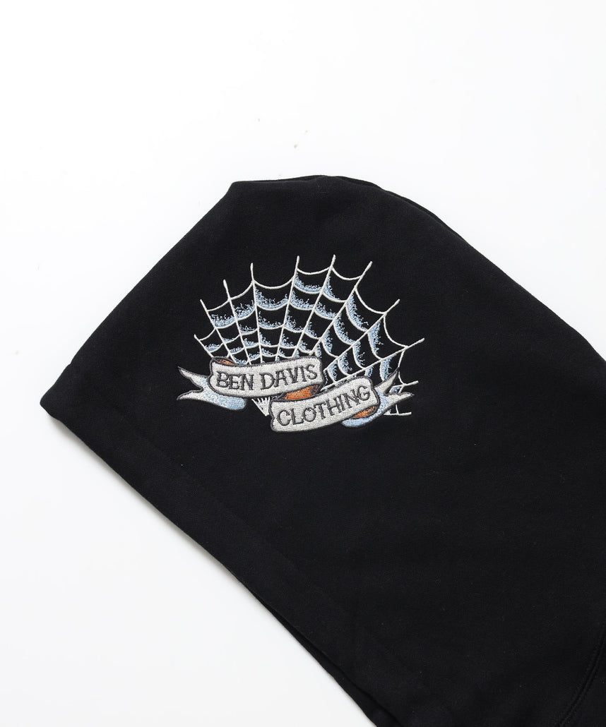 SANMARINO ZIP HOODIE / ジップパーカー フード キャラクター デザイン 裏起毛 ユニセックス ブラック