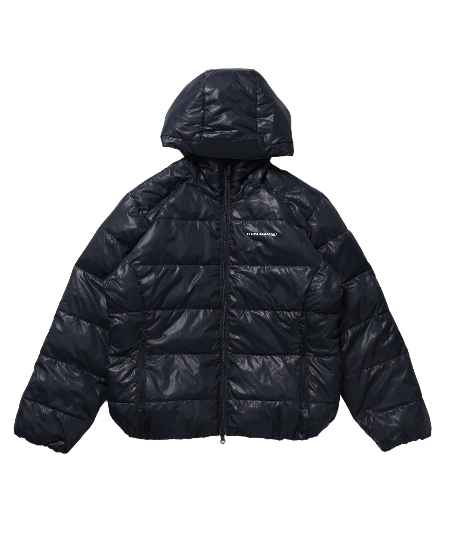 BD HOODED PUFFER JACKET / ダウンジャケット パッファー フード ユニセックス ダークネイビー
