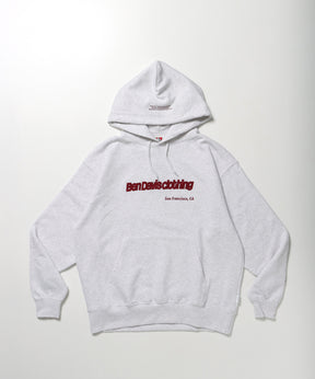 MID WEIGHT SWEAT HOODIE / パーカー プルパーカー フーディ 短丈 刺繍 裏起毛 アッシュグレー