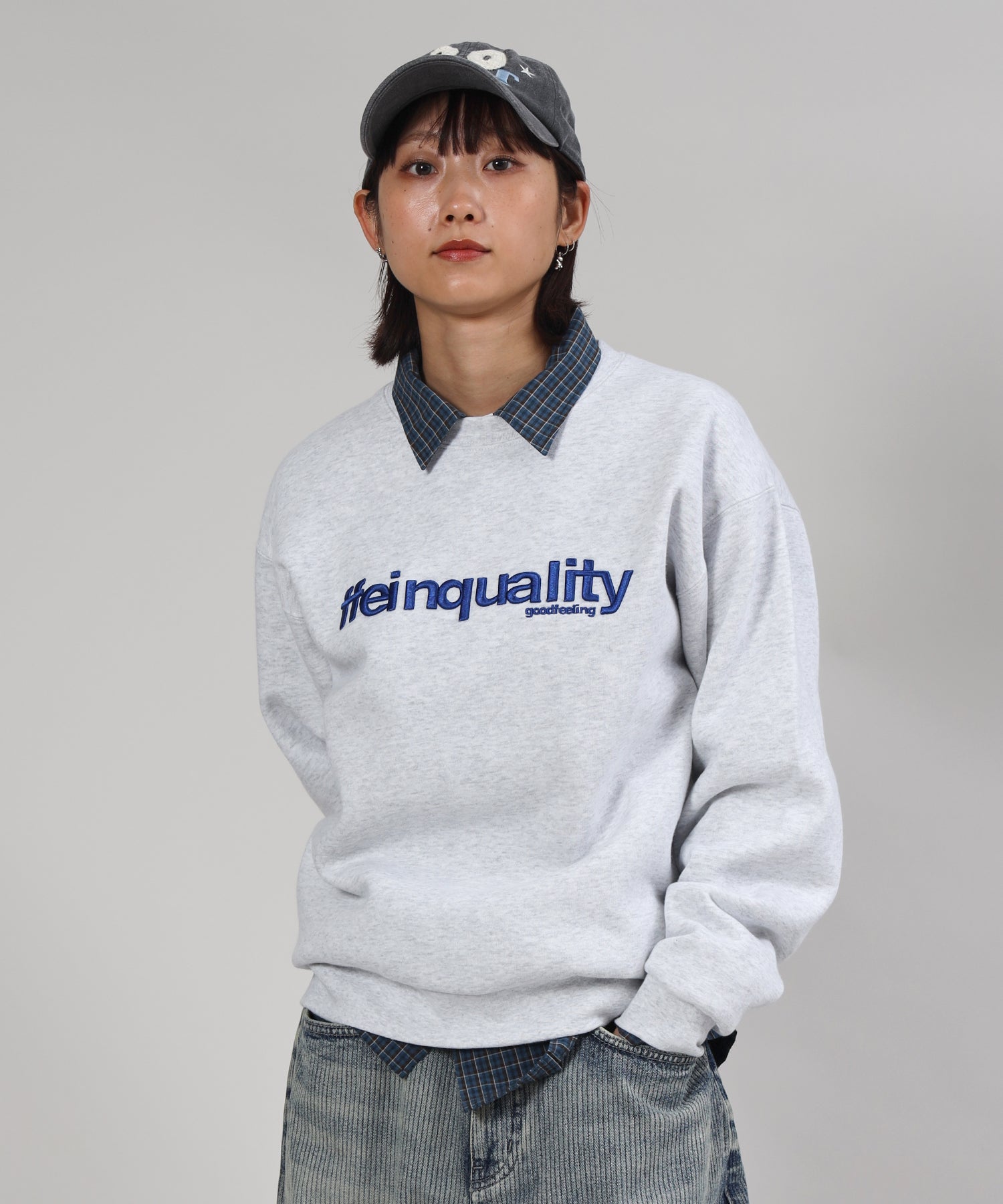 モデル:H163 Size : M アッシュグレー