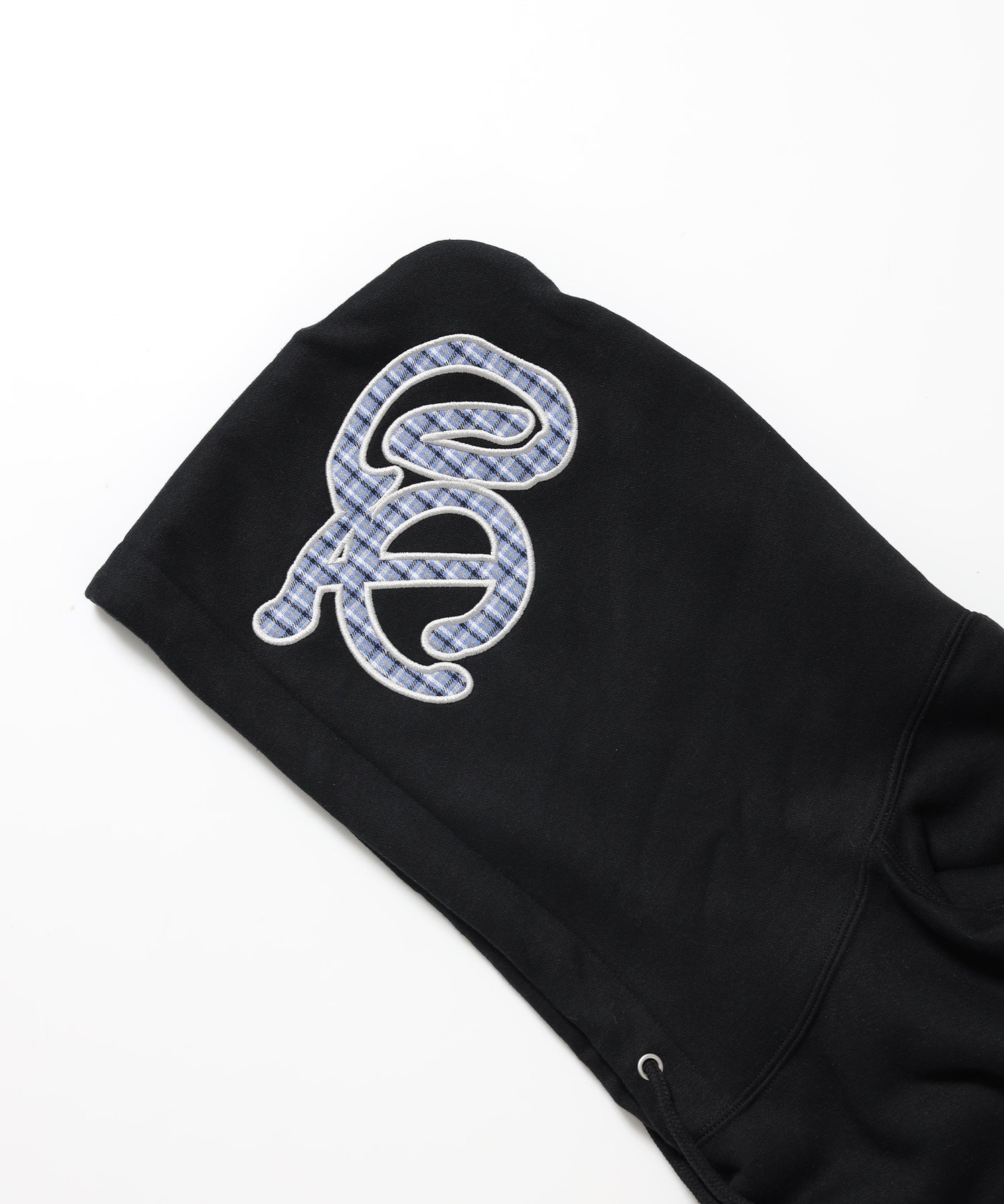 Design Pullover P/K / プルパーカー フード デザイン 裏起毛 ユニセックス ブラック