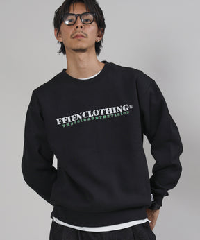 ヘビーウエイトスケッチロゴスウェット / 裏起毛 スウェット カジュアル ストリート ブラック