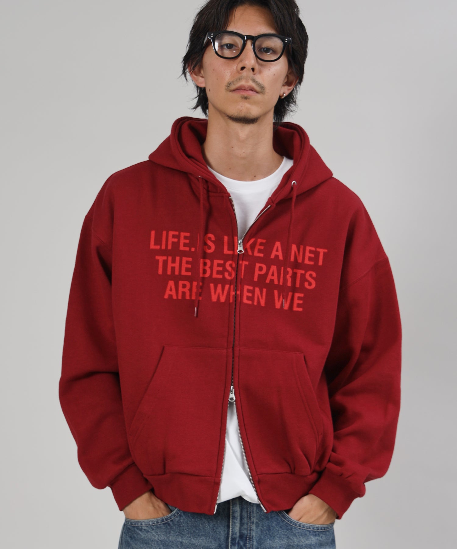 モデル:H178 Size : L ワイン