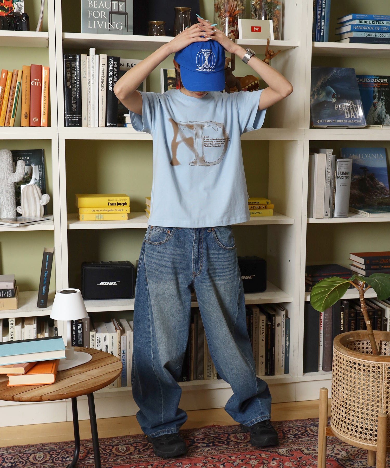 モデル:H163 Size:S パステルブルー
