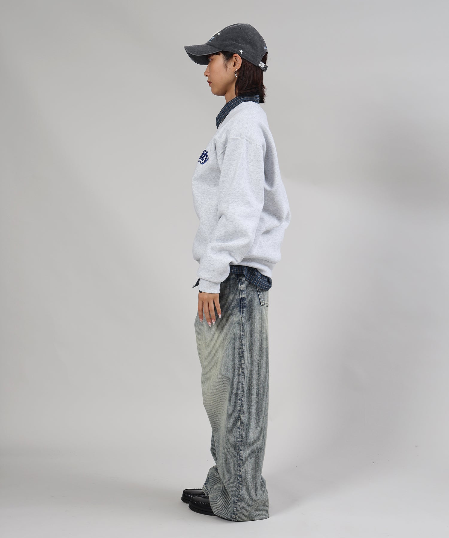 モデル:H163 Size : M アッシュグレー