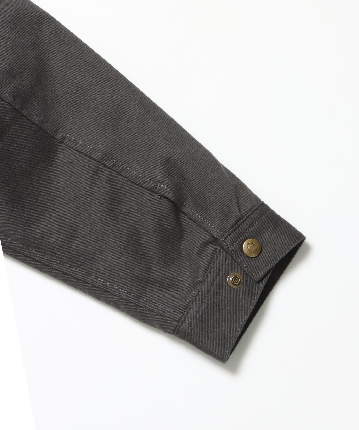 PADDED EISENHOWER JACKET / オーバーサイズ ビッグシルエット ジャケット アウター 中綿 ジップ チャコール