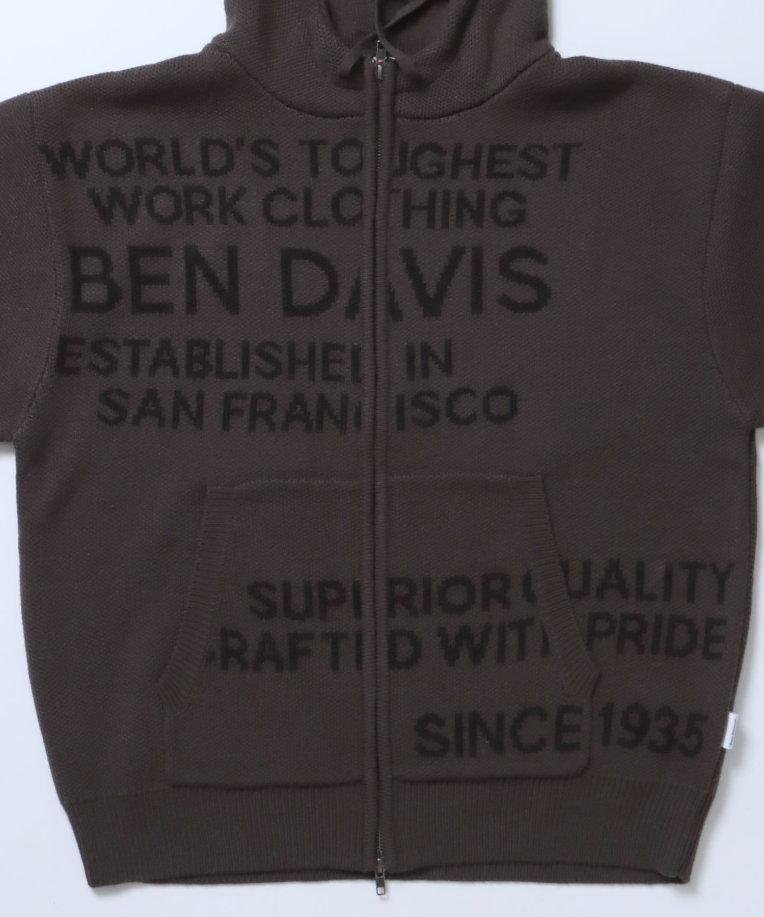 FAUX FUR TRIM KNIT JACKET / オーバーサイズ ニット ファー ジップパーカー フーディ ダブルジップ チャコール